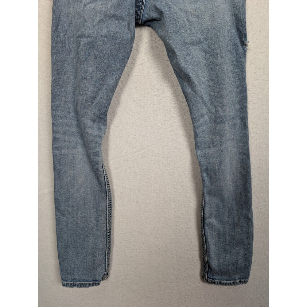 Bke Mens Jeans Size 28 x 30 Alec Skinny Distressed Cotton Blend Blue - Picture 15 of 16